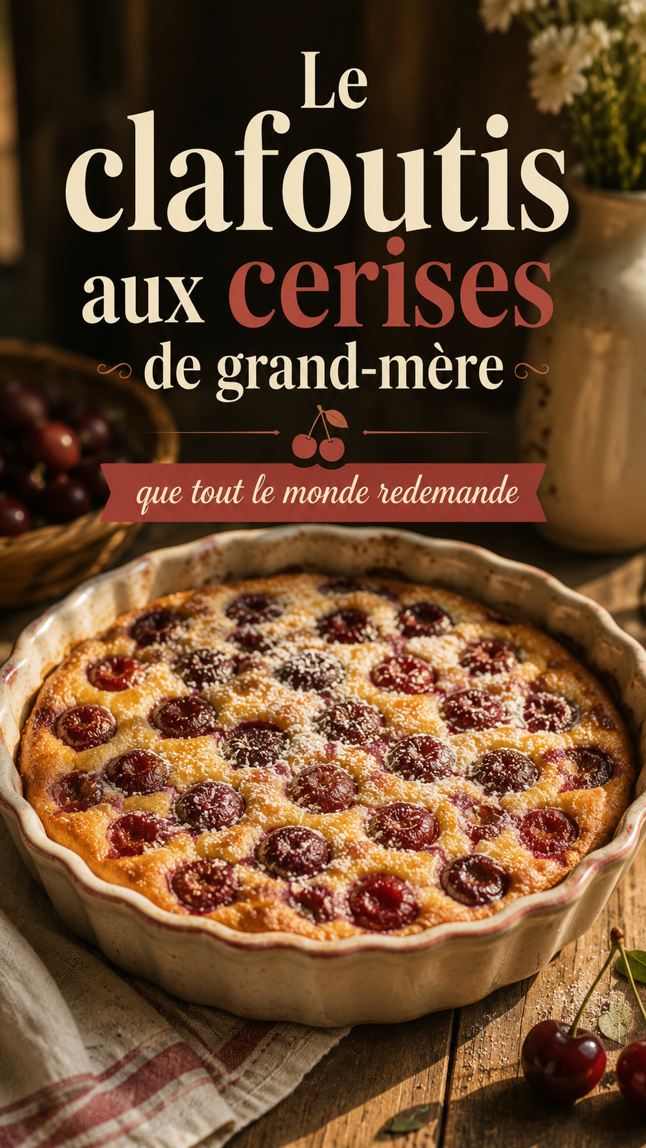 Le clafoutis aux cerises de grand-mère