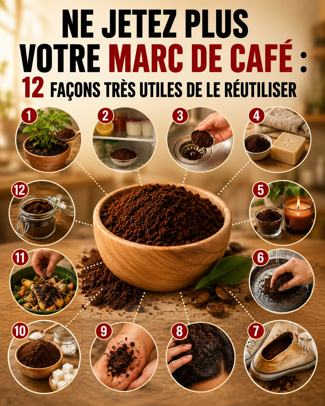 Ne jetez plus votre marc de café