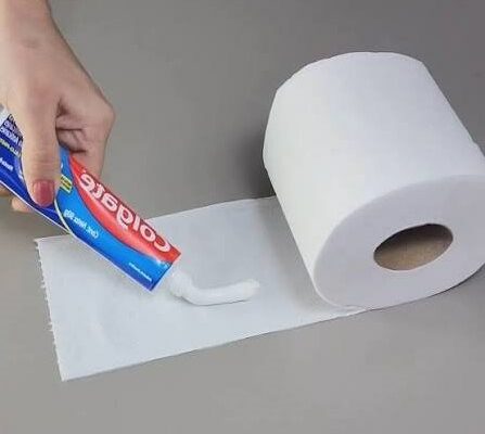 Dentifrice sur papier absorbant