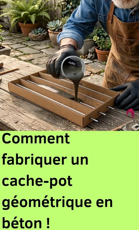 cache-pot en béton