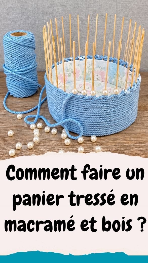 panier décoratif tressé