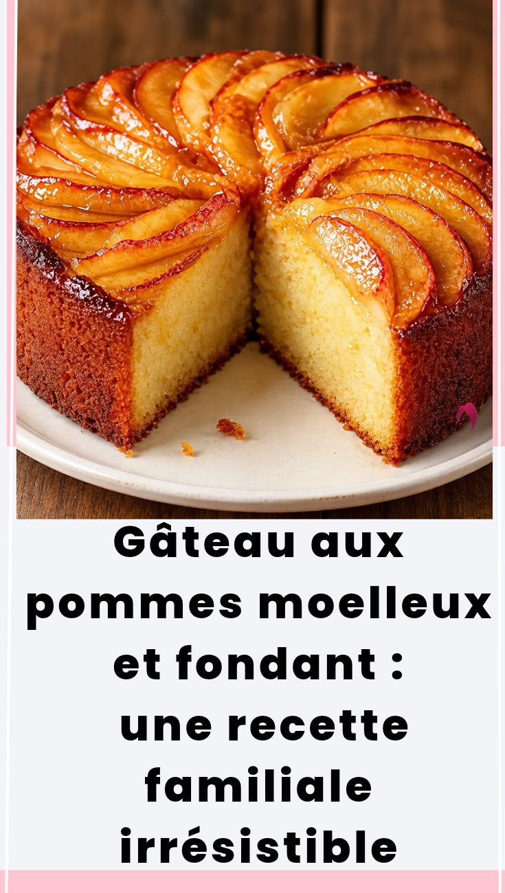 Gâteau aux pommes moelleux et fondant