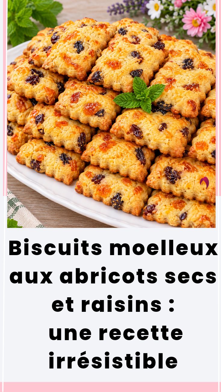 Biscuits moelleux abricots raisins