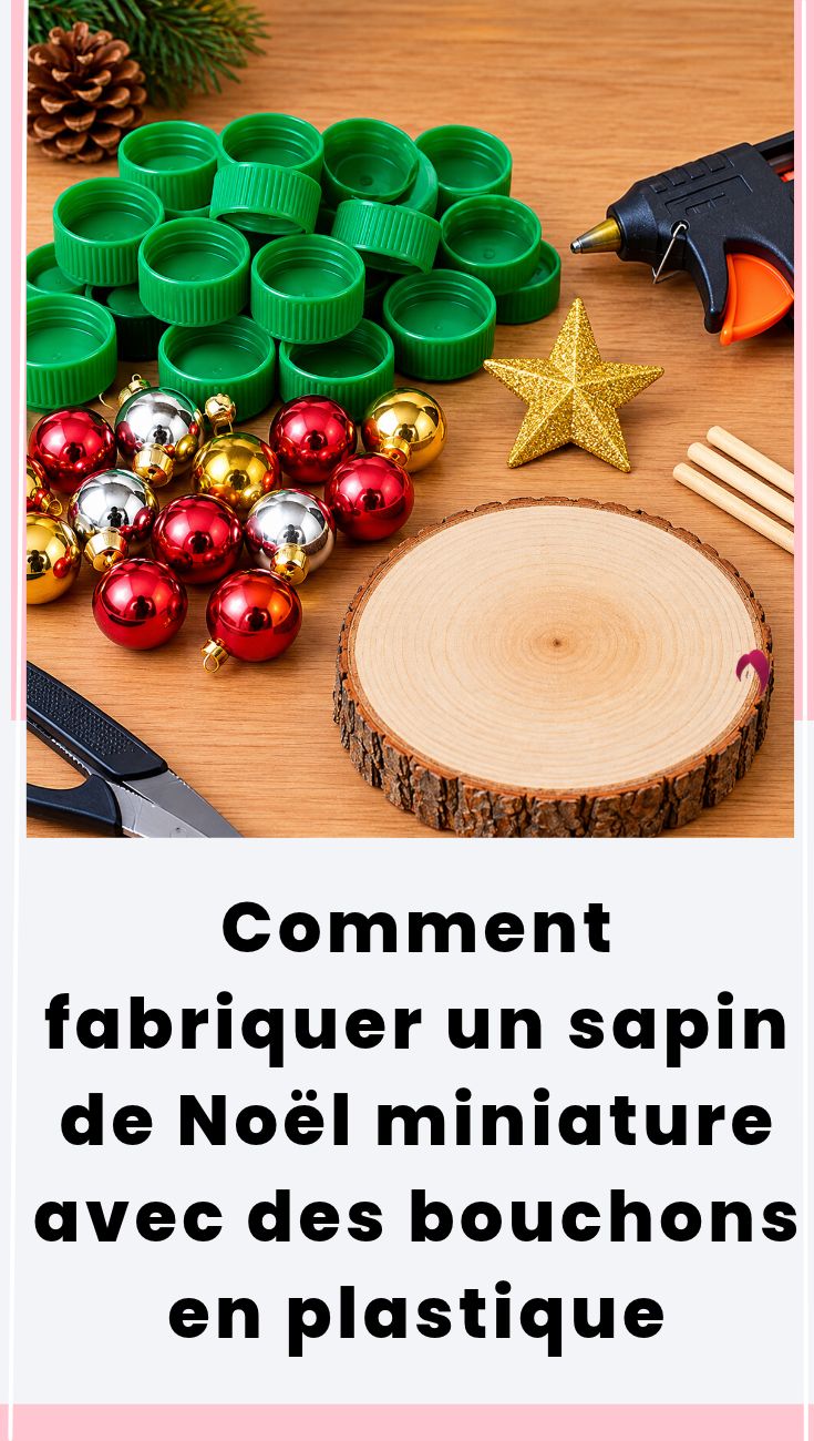 sapin de Noël bouchons plastique