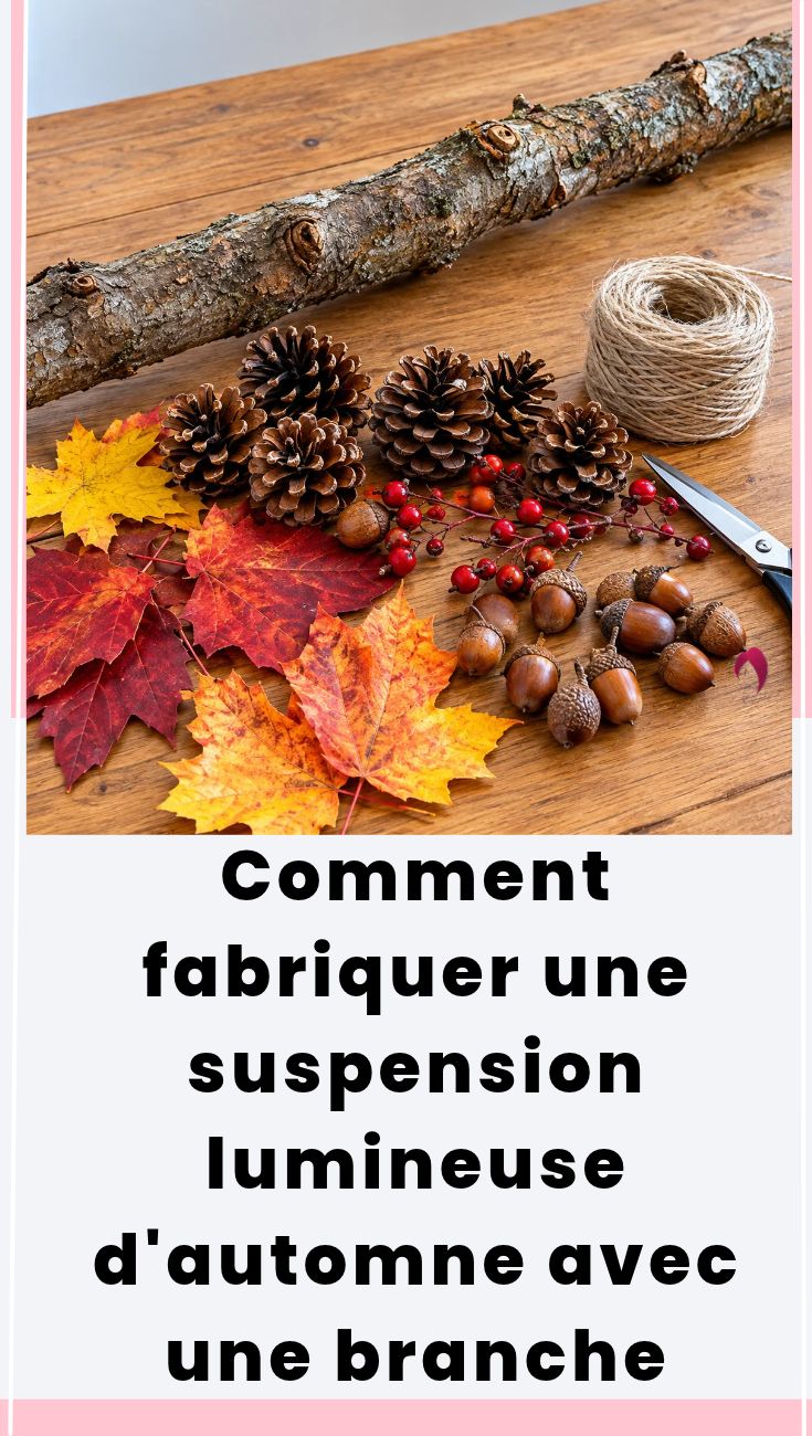 suspension décorative d'automne lumineuse