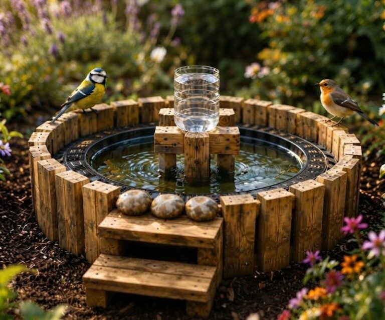 en coin d'eau pour oiseaux?
