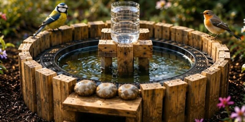 en coin d'eau pour oiseaux?