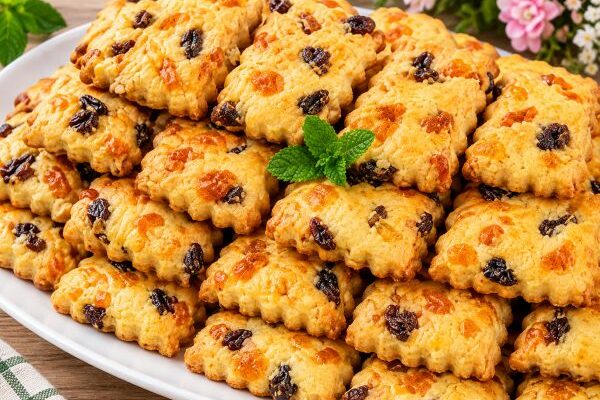 Biscuits moelleux abricots raisins