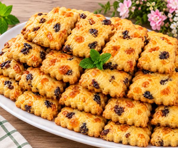 Biscuits moelleux abricots raisins