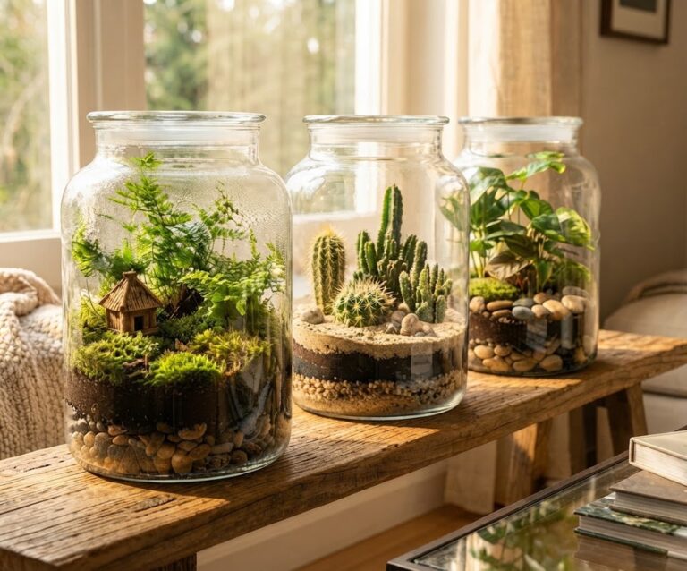 jardin marin miniature en verre