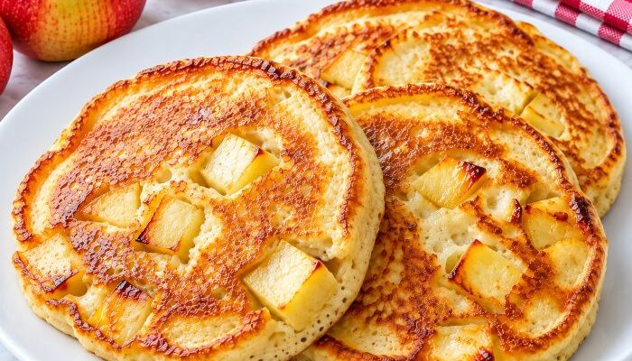 pancakes avoine et pommes sans sucre