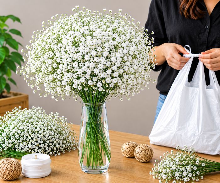fabriquer de jolies fleurs de gypsophile