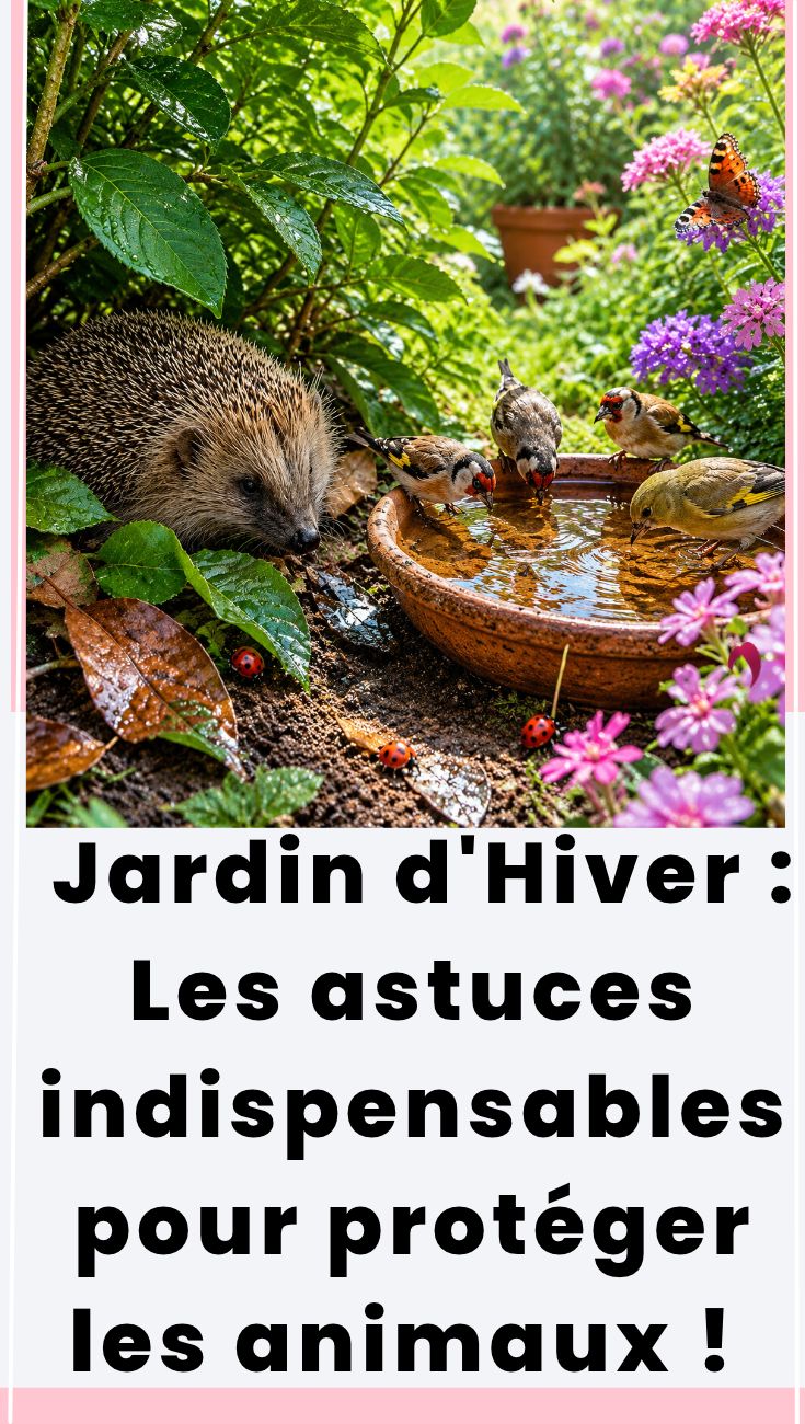 Animaux au Jardin en Hiver