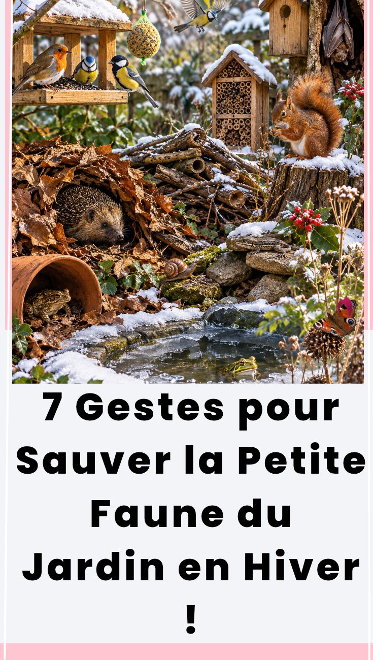 Protéger la Petite Faune du Jardin en Hiver