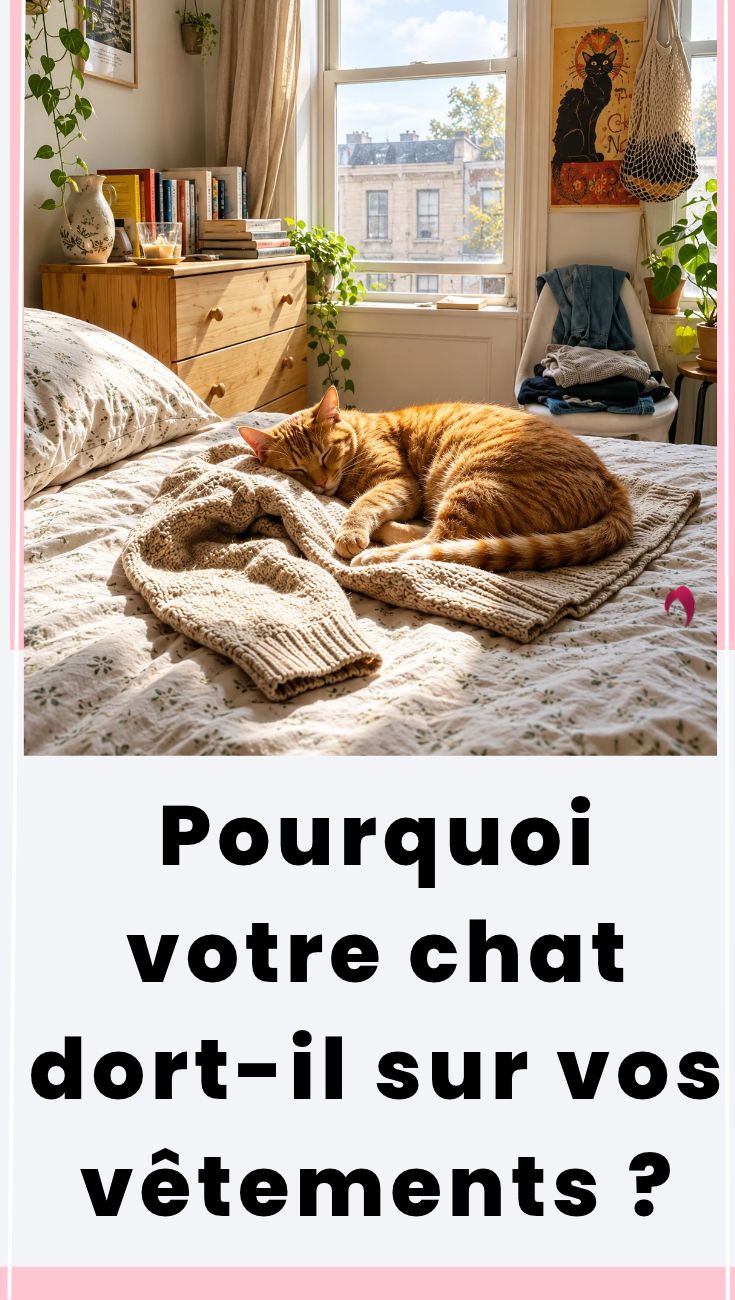 Pourquoi le Chat se Couche sur vos Vêtements