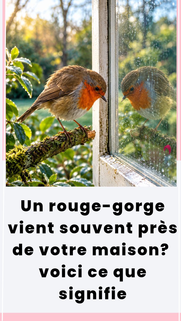 Pourquoi le rouge-gorge vient souvent près de votre maison