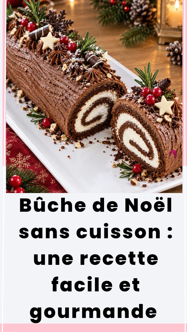 Bûche de Noël sans cuisson : une recette facile et gourmande