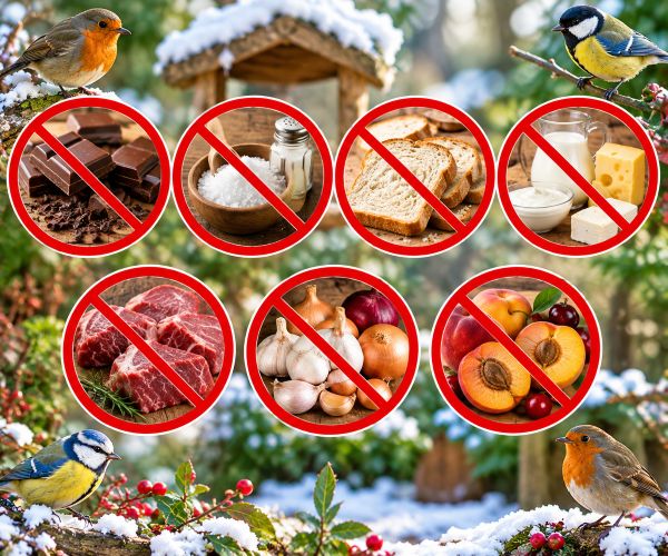 7 aliments a éviter pour nourrir les oiseaux en hiver ?