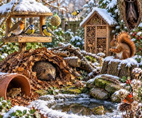 Protéger la Petite Faune du Jardin en Hiver