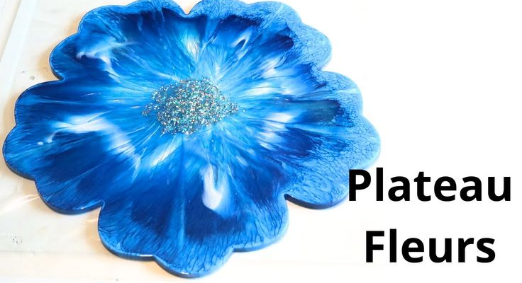 Créez un sublime plateau en résine époxy en forme de fleur