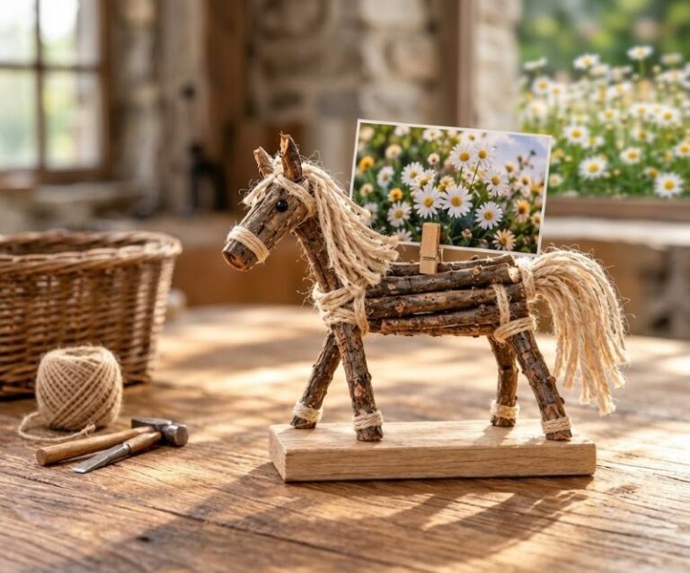 Comment Créer Un Adorable Petit Cheval En Brindilles Porte-Photo
