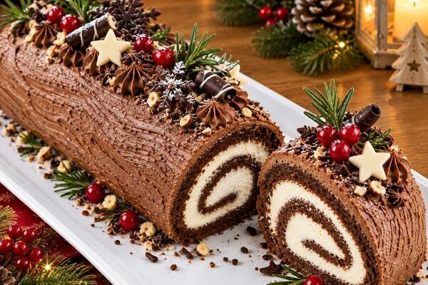 La Meilleure Bûche de Noël Sans Cuisson et Facile !