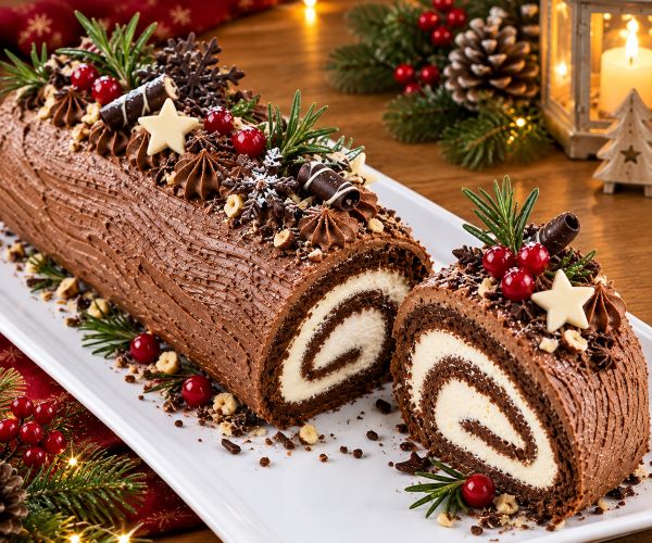 La Meilleure Bûche de Noël Sans Cuisson et Facile !
