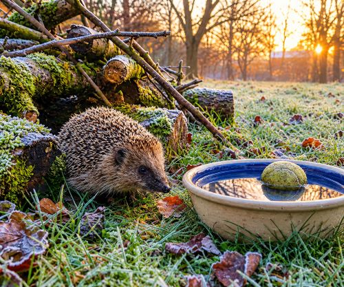 Animaux au Jardin en Hiver