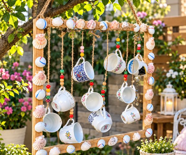 Transformer de vieilles tasses et soucoupes