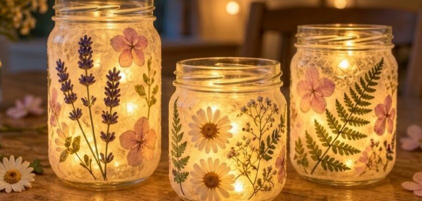 Photophores Fleuris DIY : Tutoriel Décoration En Verre