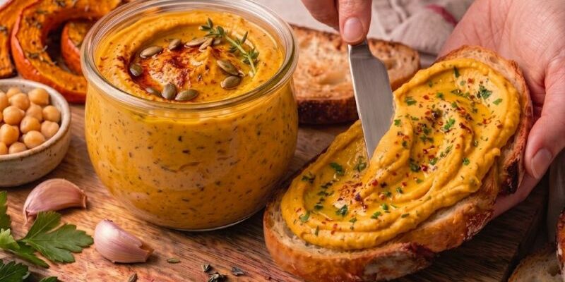 Tartinade Potiron Et Pois Chiches : Recette Facile Sur Toast