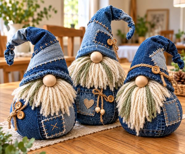 Tuto DIY : Fabriquer Des Lutins Déco Avec Un Vieux Jean