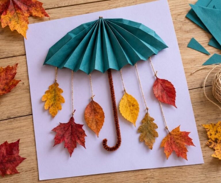 Tuto DIY Parapluie en Papier Plissé : Déco Facile d'Automne
